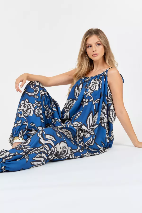 Wholesale Print JUMPSUIT WITH BAGGY BOTTOM - CQbyCQ